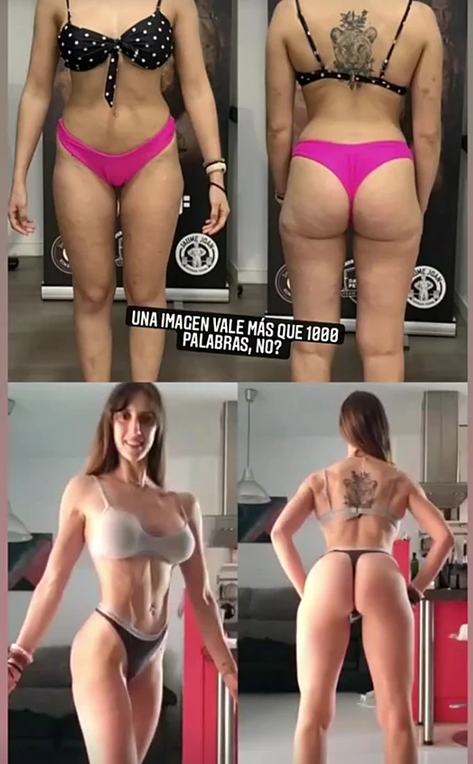 Cambio físico de una asesorada, antes y después